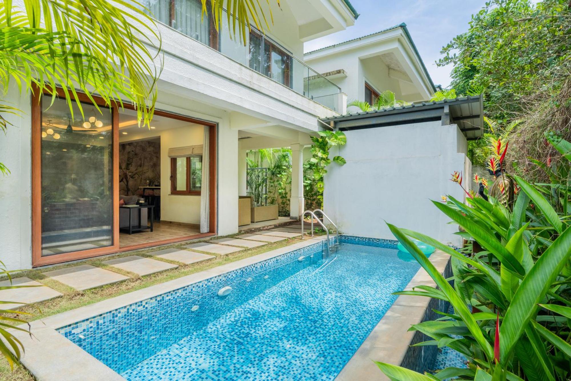 Elivaas 3 Bhk Pvt Pool & Bar - Villa Valerie Oxel Екстер'єр фото
