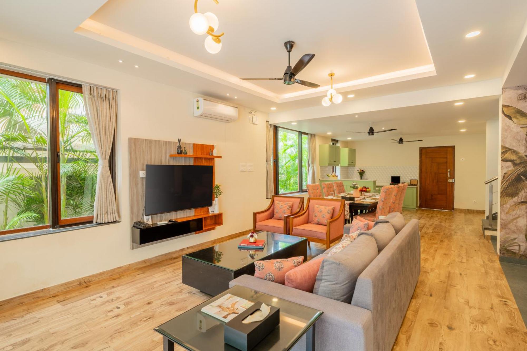 Elivaas 3 Bhk Pvt Pool & Bar - Villa Valerie Oxel Екстер'єр фото